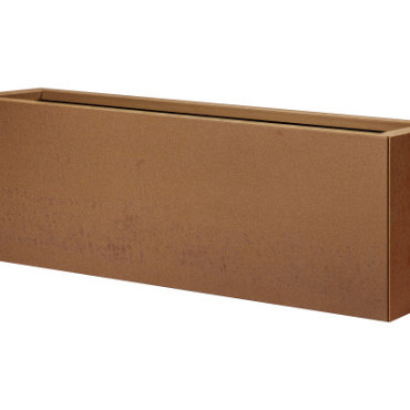 Bloembak vlak - CORTEN 120x120x40