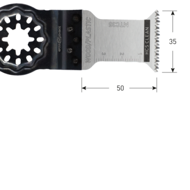 MTC35 HCS Hout/Plastic Starlock invalzaagblad 35x50