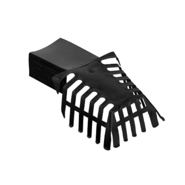 PE bladvanger 60x80mm - zwart