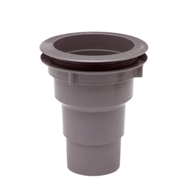 Bakgoot grijs Gootuitloop met wartel Ø70-80-100mm