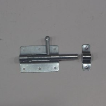 Plaatgrendel - plaat: 100x70x2mm - galvanisch verzinkt