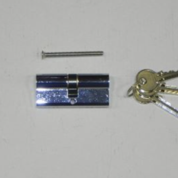 Gelijksluitende cilinder - 35/35 - gechromeerd - inclusief 3 sleutels