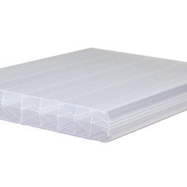 Polycarbonaat kanaalplaat 1 zijdig UV opaal wit 3500 x 980 x 16mm