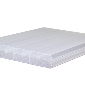 Polycarbonaat kanaalplaat 1 zijdig UV opaal wit 2500 x 980 x 16mm