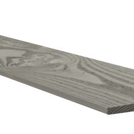 Douglas zweeds rabat breed 1,1-2,7 x 19,5 x 400 cm, grijs gespoten.