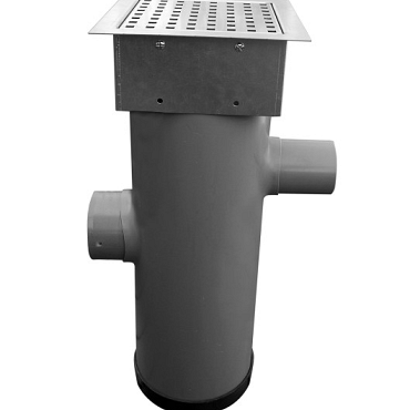 Hydroblob Zandvangput met loofscheider Ø 20cm, in- en uitlaat  Ø 100mm