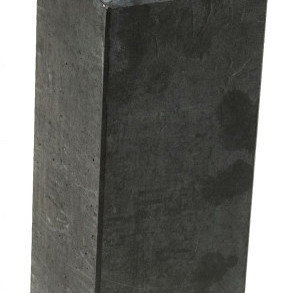 Betonpoer 18 x 18 x 50 cm, met verstelbare plaat, antraciet.