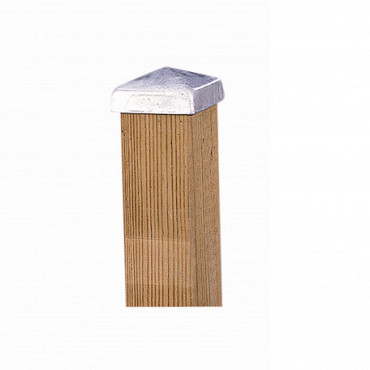 Paalornament vuurverzinkt piramide 71x71mm