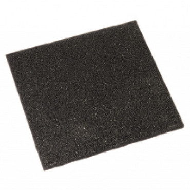 Rubbertegel 50x50x4.5 cm zwart