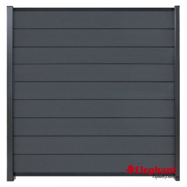 Modular composiet schuttingscherm Rock Grey/ antra 180x195cm