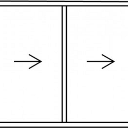 Glasschuifwandsysteem AL30 glas 400x220 cm 4 panelen - tot 240 cm hoogte.
