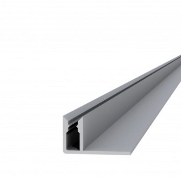 Aluminium onderprofiel 4,0 x 2,2 x 300 cm.