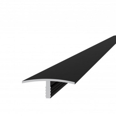 Aluminium overgangsprofiel 4,0 x 1,8 x 300 cm, antraciet.