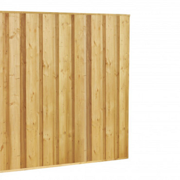Beto-dichtplankscherm van fijnbezaagde vuren planken, 180 x 180 cm.