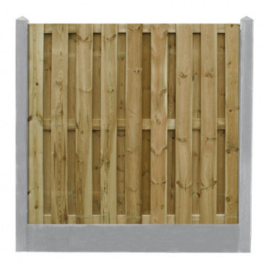 Betonpaal glad met diamantkop 10 x 10 x 280 cm, grijs ongecoat, eindpaal.