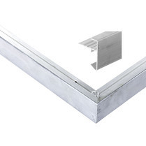 Daktrim aluminium recht t.b.v. maximale dakmaat 350 x 350 cm