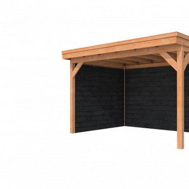 Douglas buitenverblijf Comfort/DHZ achterwand Zweeds rabat dubbelzijdig 371 cm, onbehandeld.