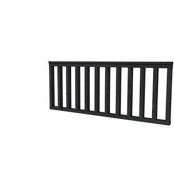 Hekwerk recht douglas type A, 178,5 x 73 cm, zwart gedompeld