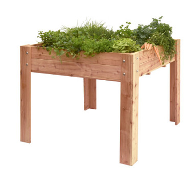 Douglas minigarden op poten 100 x 100 x 80 cm, onbehandeld.
