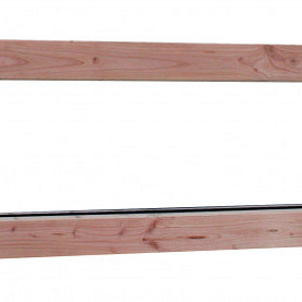 Douglas vast raam (zijlicht) Prestige met dubbelglas, 138,4 x 48,4 cm, onbehandeld.