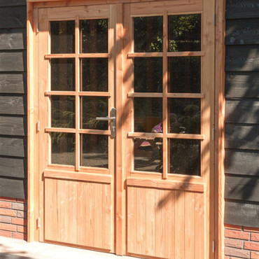 Douglas stelkozijn universeel t.b.v. enkele of dubbele deur, kleurloos geïmpregneerd.