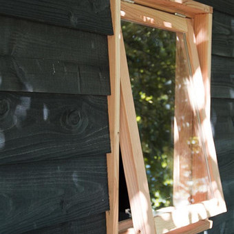 Douglas stelkozijn universeel t.b.v. raam, onbehandeld.