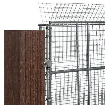 Grindschutting met maas 1 x 1 cm, 90 x 180 x 4 cm (BxHxD).