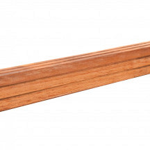 Paal hardhout Azobe geschaafd V groef S 6.5x6.5x300 cm