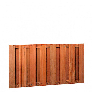 Hardhouten plankenscherm recht verticaal 180 x 90 cm.