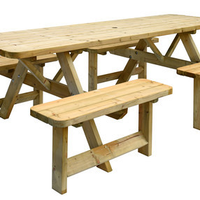 Picknicktafel Family, bladmaat 70 x 240 cm.