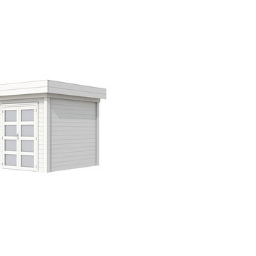 Topvision tuinhuis Kolibri 250x250 cm, wit gespoten.