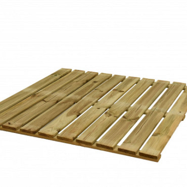 Tuintegel 100 x 100 cm, latdikte 18 mm.