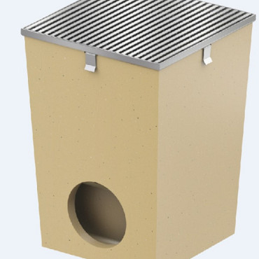 ACO Afwateringsput RVS 25,5x25,5x35,5cm