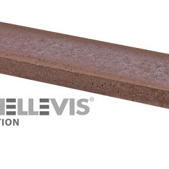 Schellevis opsluiting gewapend 100x20x5 cm roodbruin