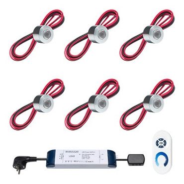 Verlichtingsset Pals t.b.v. inbouw type voor houten overkappingen (diverse kleuren)