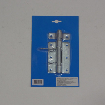 Hangslotgrendel op kaart 100x70x2 mm galvanisch verzinkt