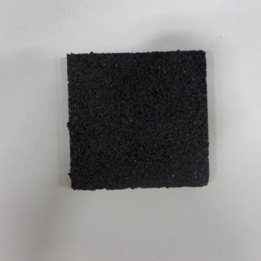 Rubberen tegeldragers 100x100x10 mm zwart