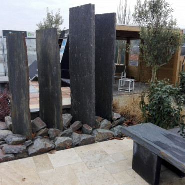 Hamoir decoplaat Pillar Premium Black 200x50x3/7 cm
