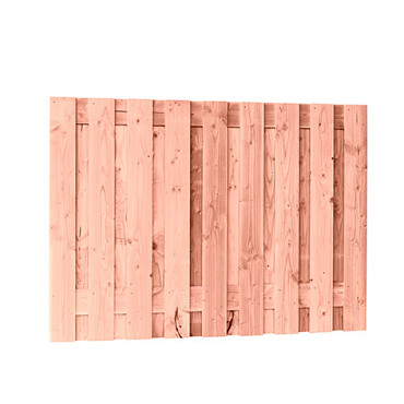 Douglas fijnbezaagd plankenscherm 19-planks 15 mm, 180 x 130 cm t.b.v. betonsysteem, onbehandeld.