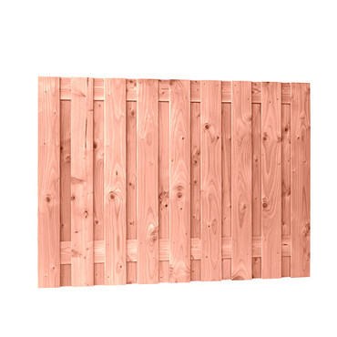 Douglas geschaafd plankenscherm 19-planks 16 mm, 180 x 130 cm, onbehandeld.