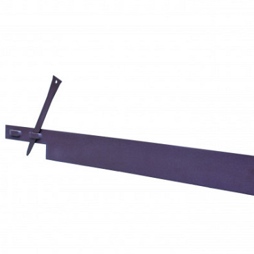 COL-MET bruin 2mm, 225x10.2 cm Incl. pennen
