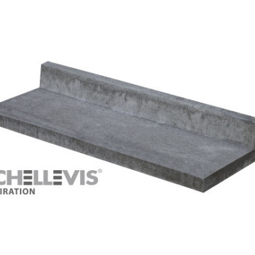 Schellevis L-model 100x40x15 cm Grijs