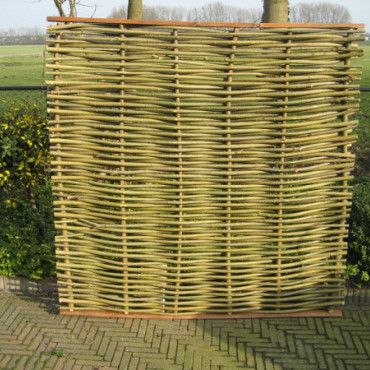 Wilgenscherm Elegance in houten frame (diverse maten)