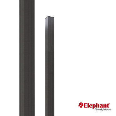 Modular antraciet paal met kap 7x7x200cm (tbv 195cm schutting)