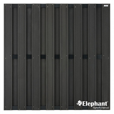 Composiet schuttingscherm Design antraciet 180x180cm