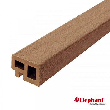 Regel/ kantafwerking DEKKERHOUT bruin 3x5x225 cm 2st/set