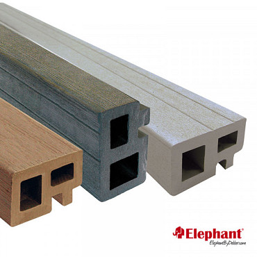 Regel/ kantafwerking DEKKERHOUT rotsgrijs 3x5x235 cm 2st/set