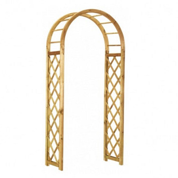 Rozenboog rond, doorgangsbreedte 120 cm.