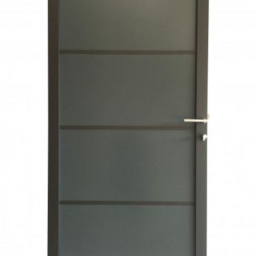 Aluminium/ composiet deur donkergrijs 90x180cm antraciet gepoedercoat