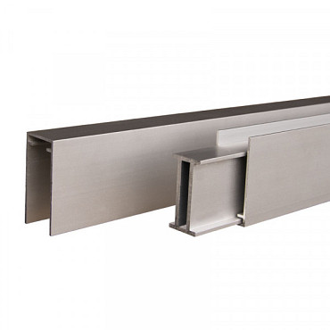 Mix&Match boven- en onderregel aluminium geanodiseerd 2x2,5x180cm